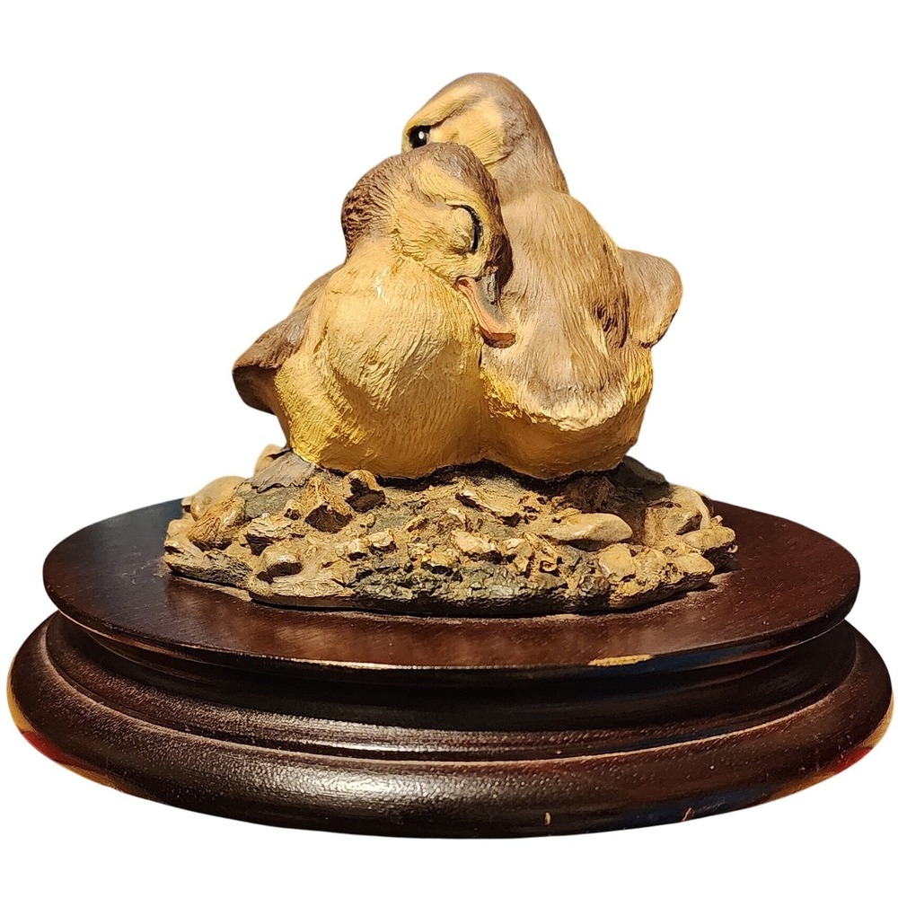 VTG Victor C Hayton Ducklings Pewter Sculpture 1978 Chi-Mark Collectible FLAWED
